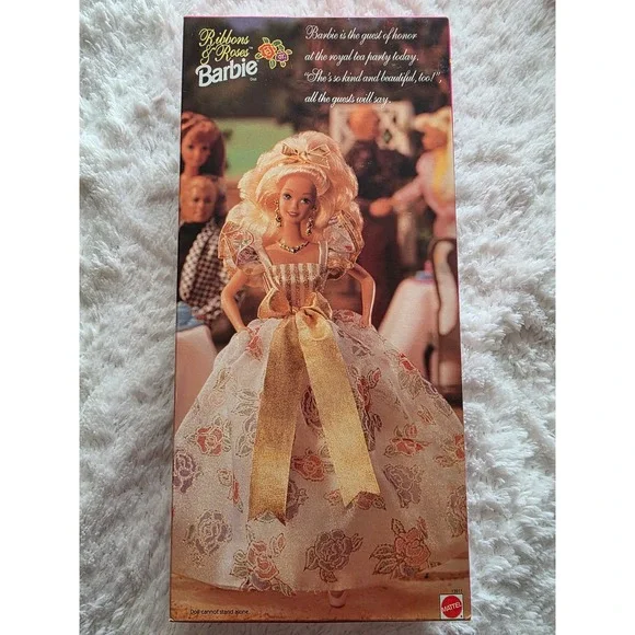 Vintage 1994 Ribbons and Roses Barbie Sears Special Edition Mattel 13911 NIB - Picture 4 of 7